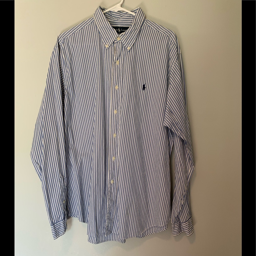 Ralph Lauren Classic Fit Long Sleeve Button Down Shirt Sz XL